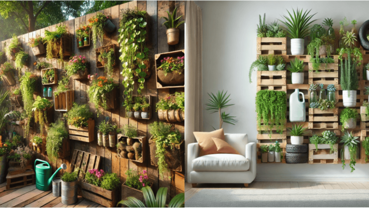 Jardins Verticais com Materiais Reciclados: Transforme Seu Espaço com Sustentabilidade e Criatividade