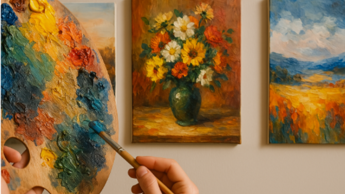 Pinturas e quadros feitos por artistas