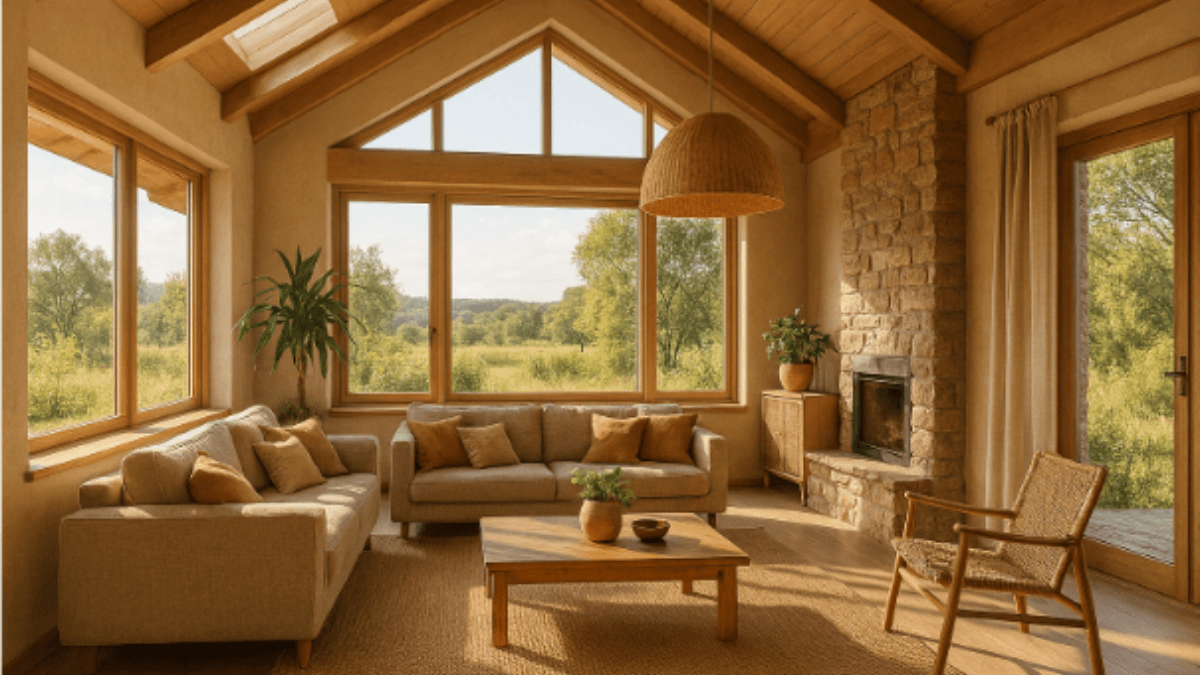 Iluminação Ecológica e Natural para Casas Sustentáveis no Campo