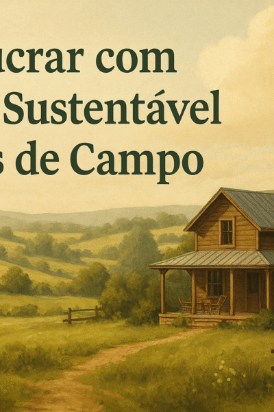 Como Lucrar com Turismo Sustentável em Casas de Campo
